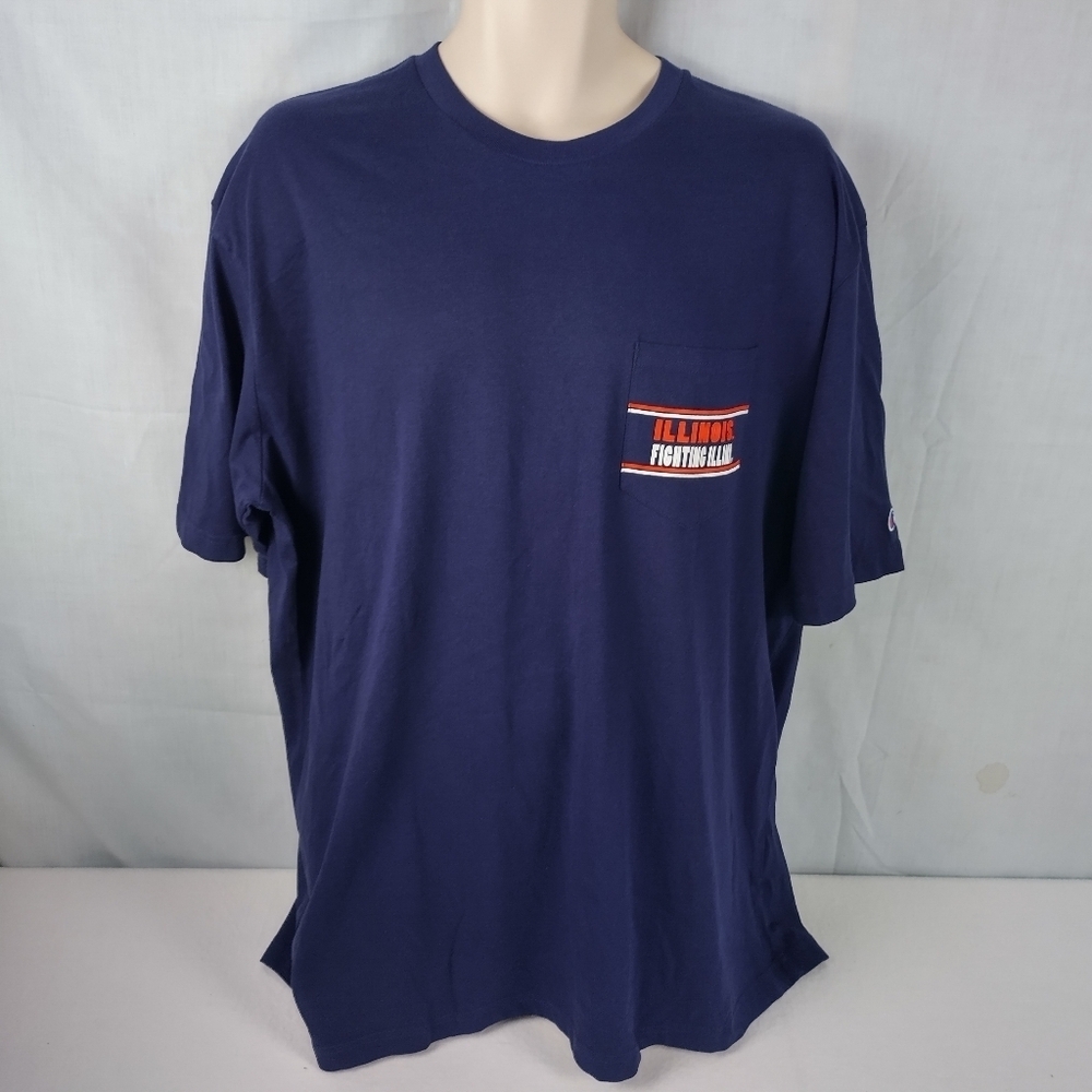 fighting illini Men's Size 2xl  University Team Gear Shirt Big Print - Picture 10 of 10